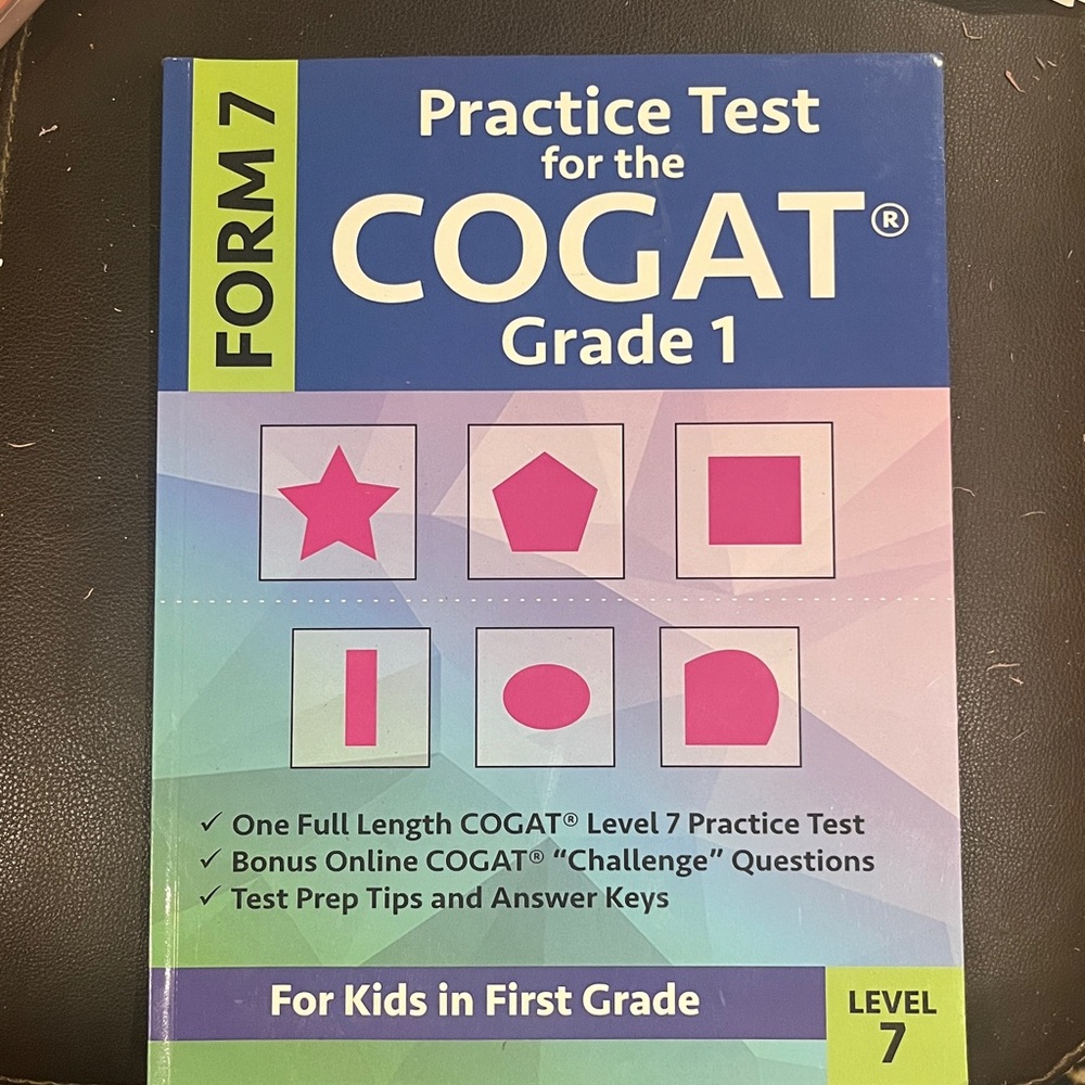 Grade 1 Practice Test Book - Green lightly marked -some pages